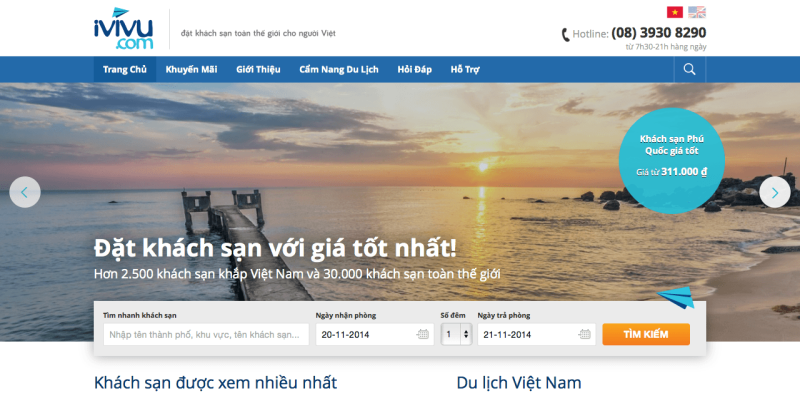 Ivivu là một OTA nội địa thuộc Tập đoàn Thiên Minh